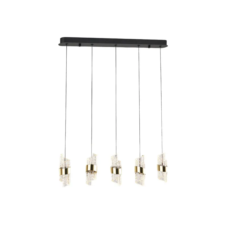 SCHULLER ILIADA Colgante Lineal 5L Negro-Oro Mejor Precio