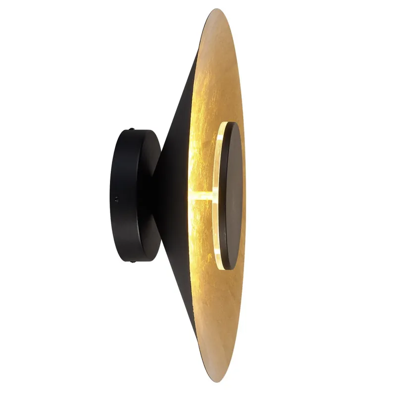 Solo Hoy MANTRA ORION Aplique Negro/Oro 24W