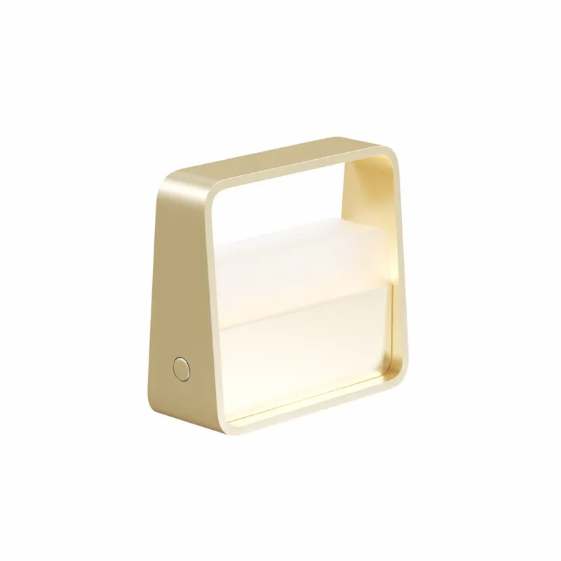 BENEITO FAURE BAG Lámpara Portátil Oro Cepillado Oferta Flash