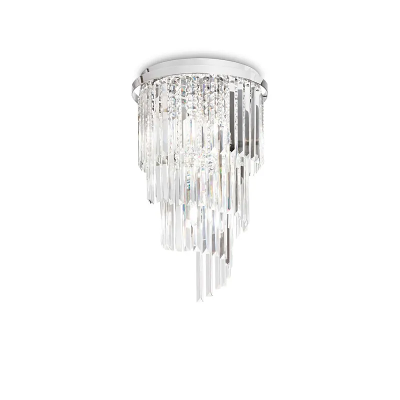 Solo Hoy IDEAL LUX CARLTON PL8 PLAFÓN CROMO