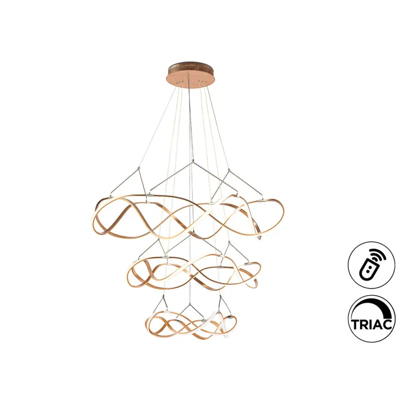 A Buen Precio SCHULLER MOLLY Colgante 3 Aros Oro Rosa Dimable