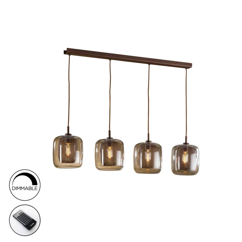 Última Oportunidad SCHULLER FOX Colgante 4L dimable con mando