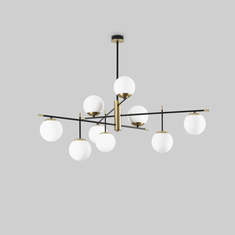 Rebajas IDEAL LUX GOURMET PL9 LÁMPARA DE TECHO NEGRO