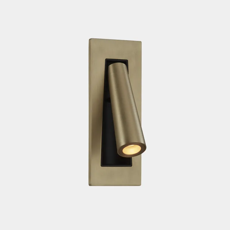 Stock Limitado LEDSC4 GAMMA SR Aplique Lector Oro Mate