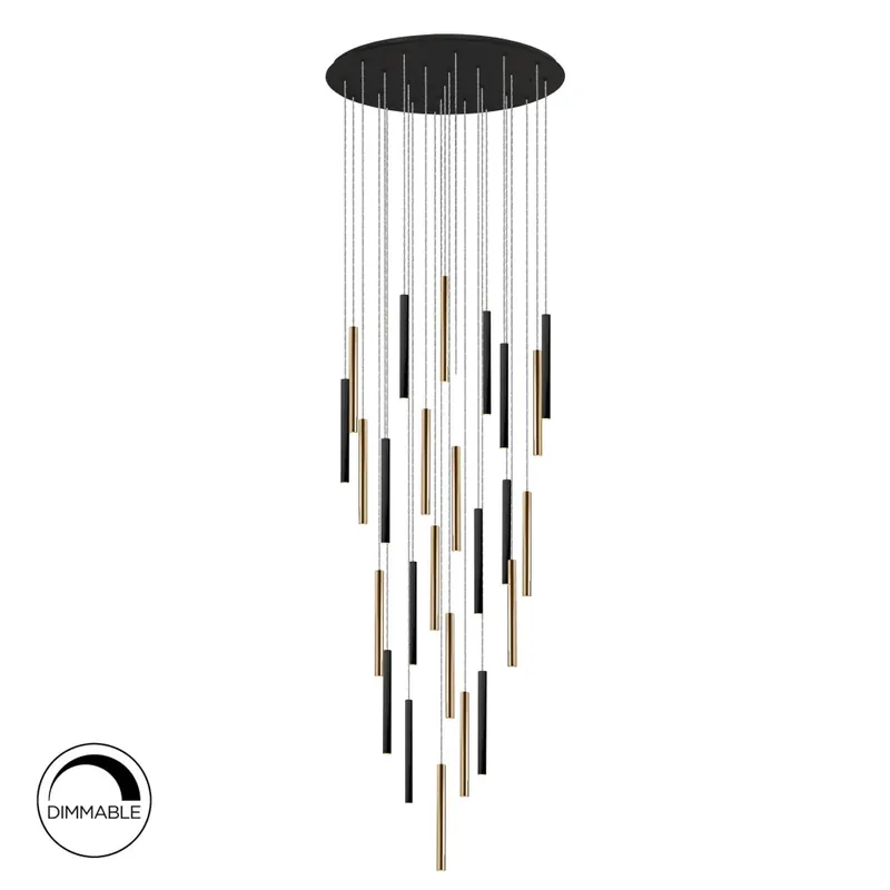 SCHULLER VARAS Colgante oro-negro 25L dimable Artesanal