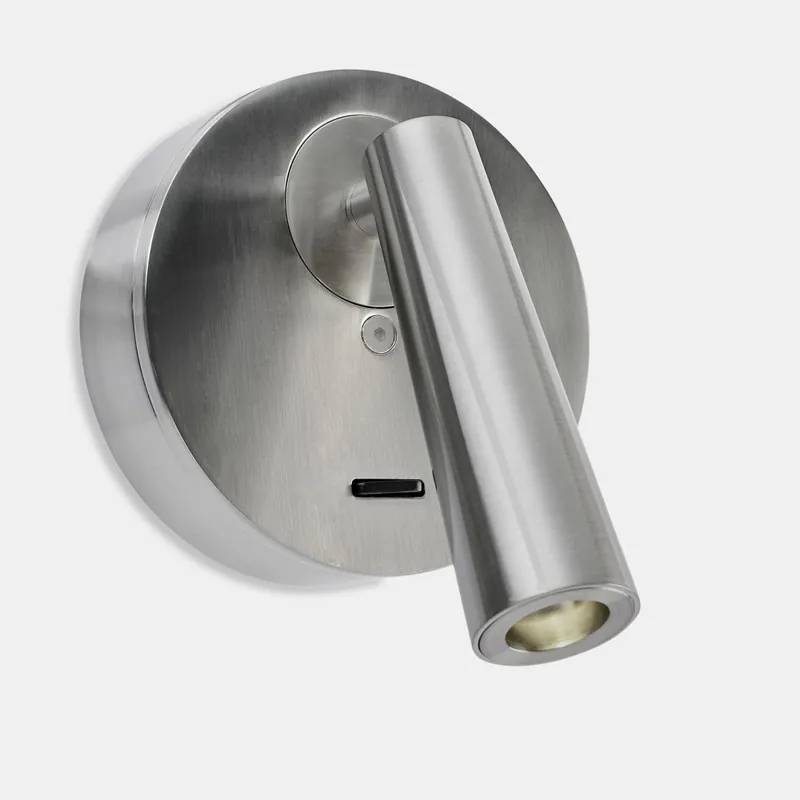 Aplique de lectura led níquel Gamma Round | Iluminación Coben Máxima Calidad
