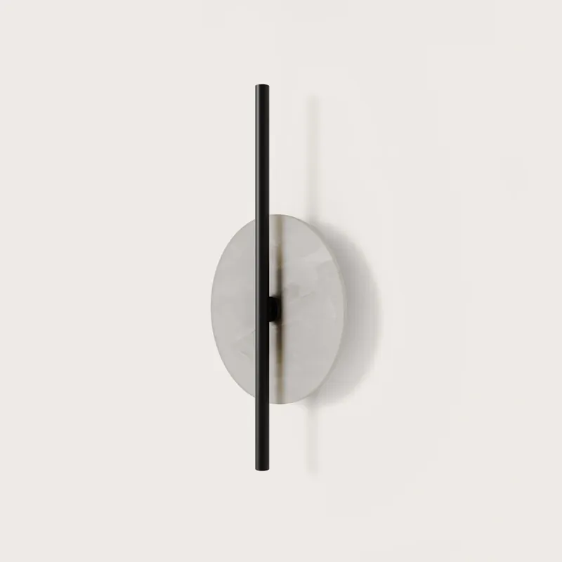 AROMAS POINT Aplique de Alabastro Negro Mate Barato