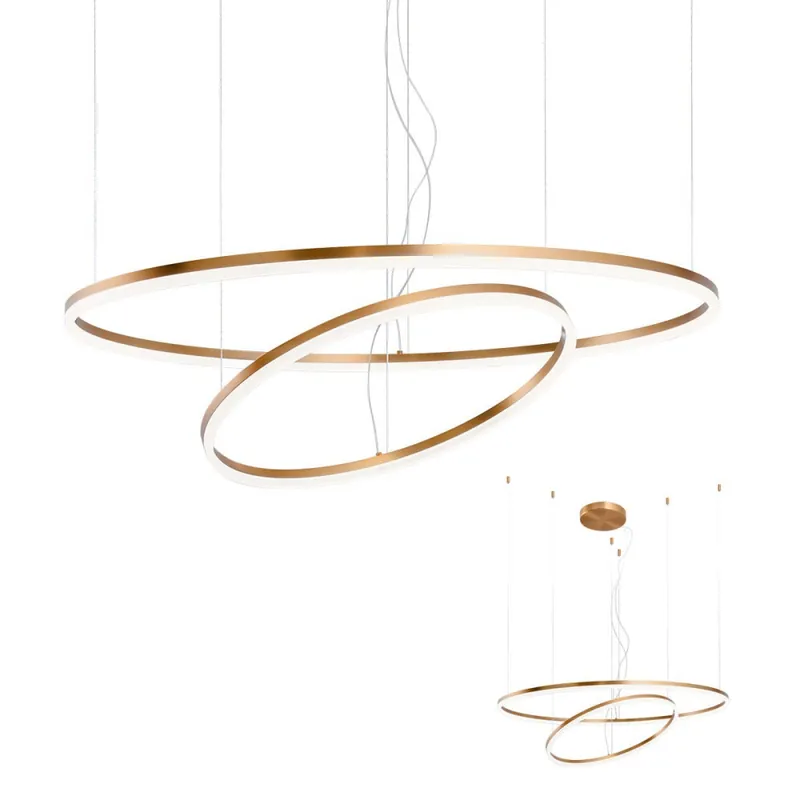 REDO ORBIT 1000 Colgante Doble Bronce 3000K Mejor Calidad