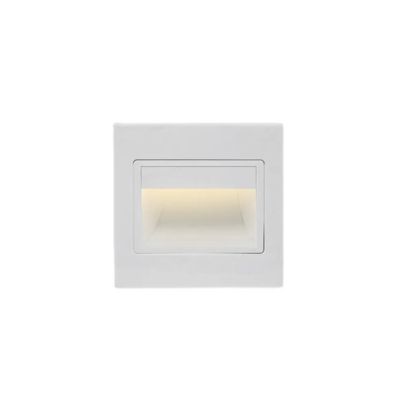 Stock Limitado ONE LIGHT Empotrable de Pared Cuadrado Blanco