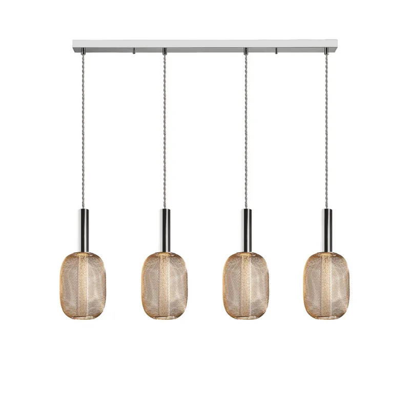 SCHULLER MICRÓN Colgante cromo-oro 4L dimable Nueva Colección