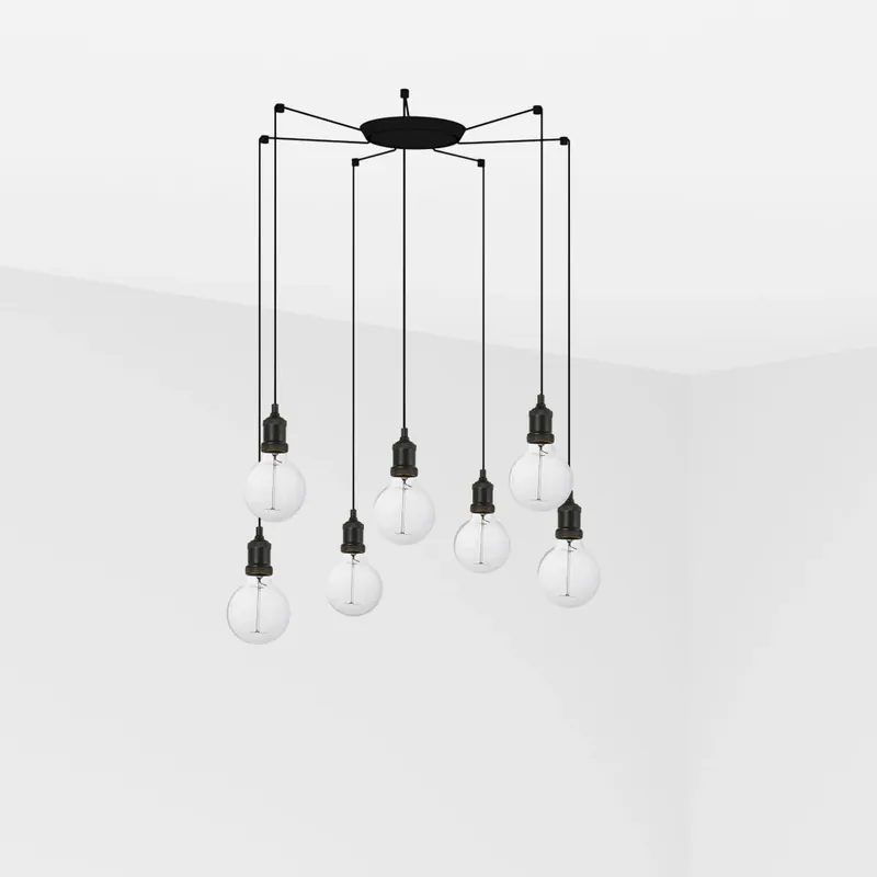 Promoción Exclusiva FARO ART 7L Lámpara colgante negra
