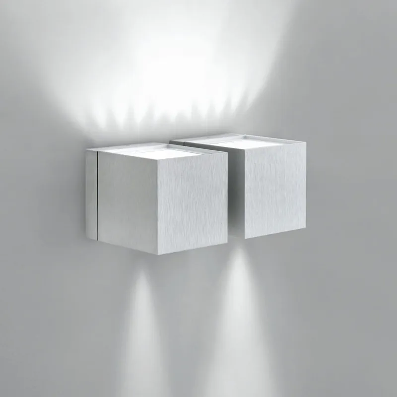 Súper Precio MILAN DAU 180 Aplique aluminio satinado 2xG9