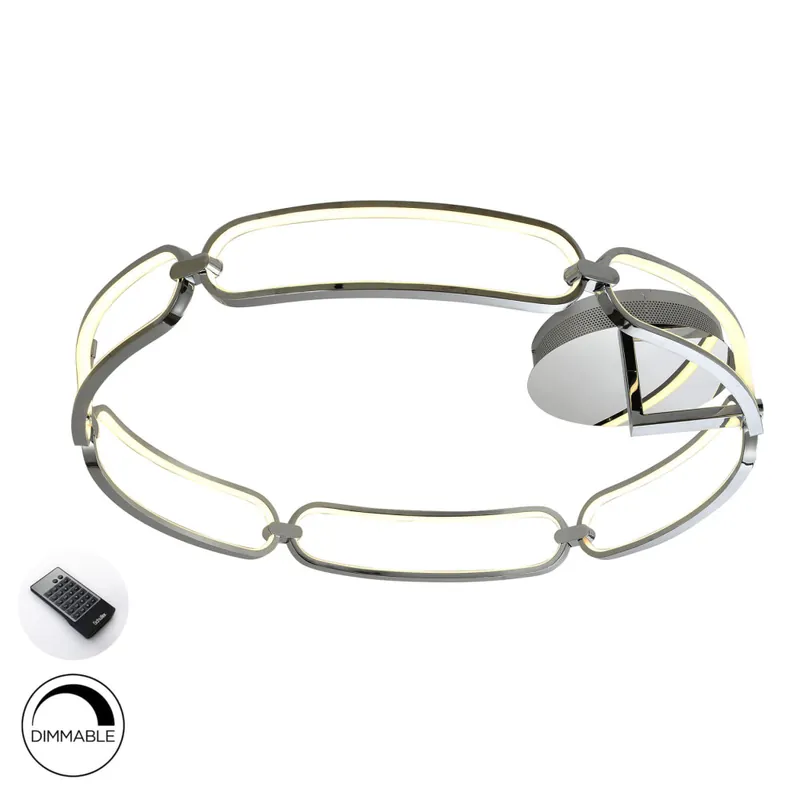 SCHULLER COLETTE 800 Plafón Cromo Dimable con Mando Oferta Flash