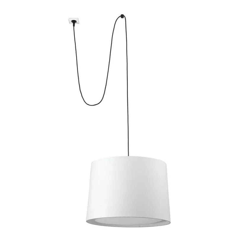 Tendencia FARO CONGA Lámpara colgante blanco con clavija