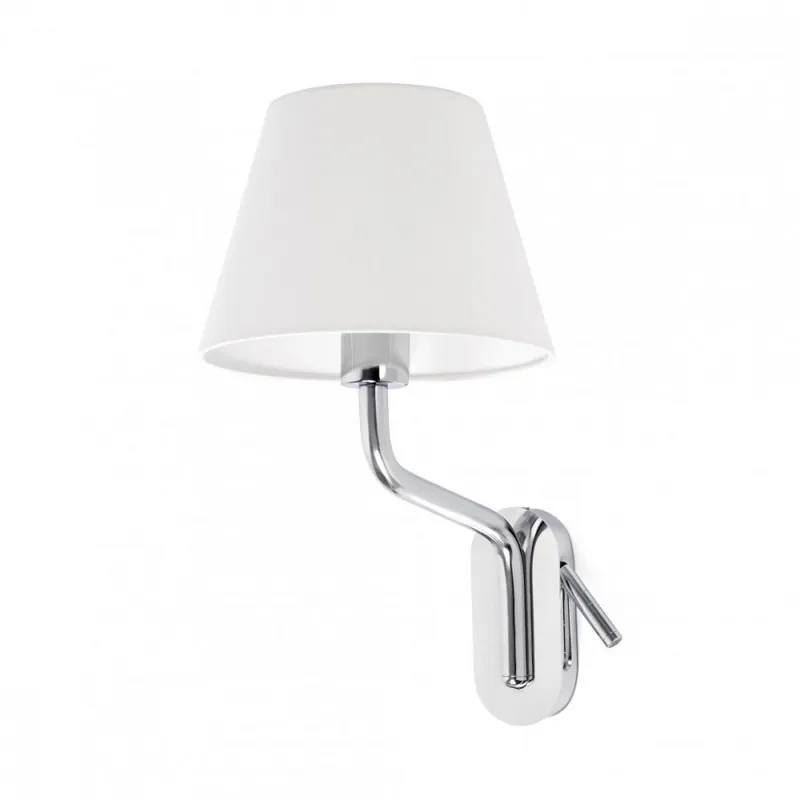 Bestseller FARO ETERNA Aplique lectura izquierdo cromo-blanco