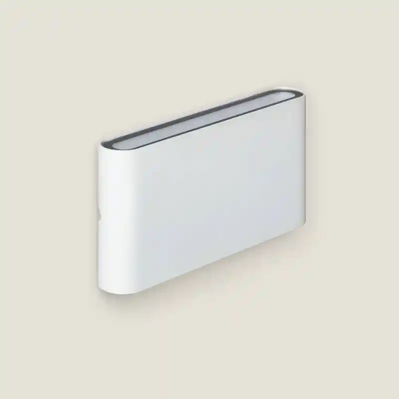Aplique de Pared Exterior LED 12W Aluminio Rectangular Iluminación Doble Cara Luming Blanco Oferta Especial