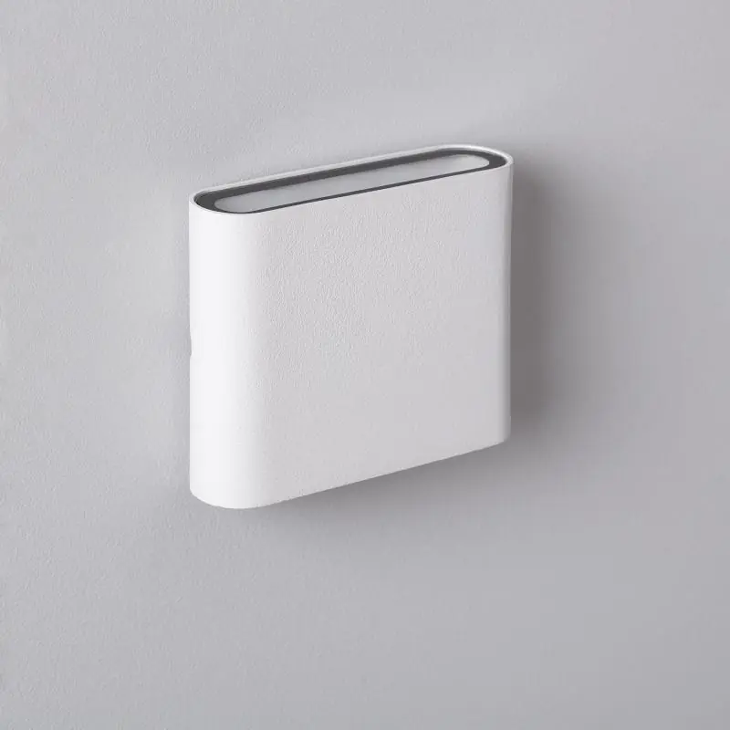 Aplique de Pared Exterior LED 6W Aluminio Cuadrado Iluminación Doble Cara Luming Blanco Profesional
