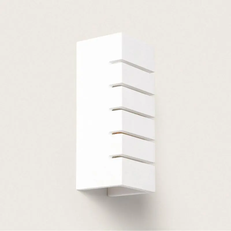 Aplique de Pared Yeso Iluminación Doble Cara Rubí Alta Calidad