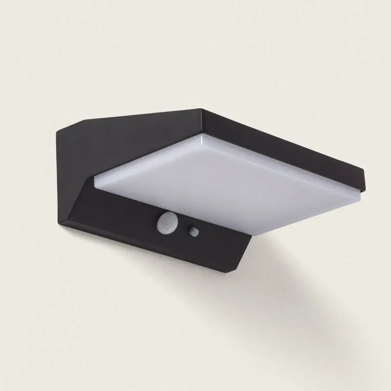 Aplique de Pared Exterior Solar LED 5W Aluminio con Sensor de Movimiento Ivar Novedad