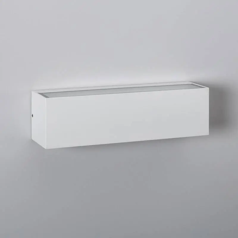 Aplique de Pared Exterior LED 10W Iluminación Doble Cara Rectangular Blanco Lena Última Oportunidad