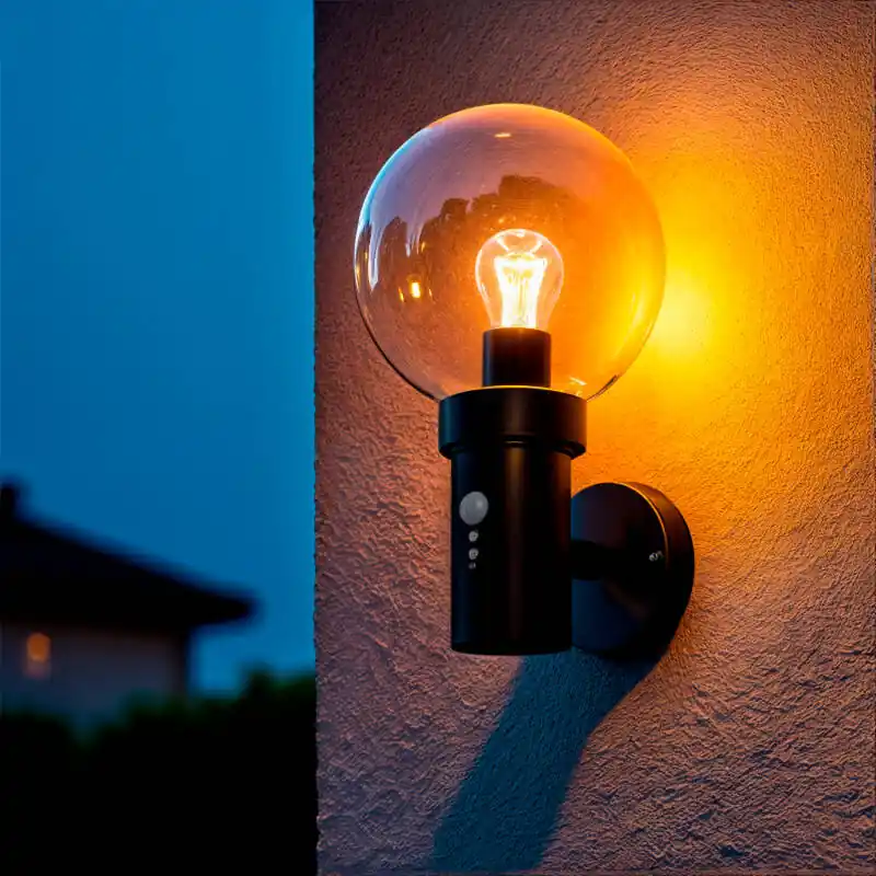 Aplique de Pared Exterior Acero Inoxidable con Sensor PIR Optic Premium