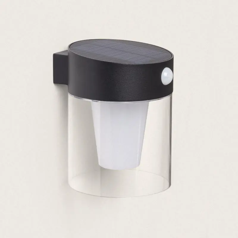 Aplique de Pared Exterior Solar LED 1,5W Aluminio con Sensor de Movimiento Efren Edición Limitada