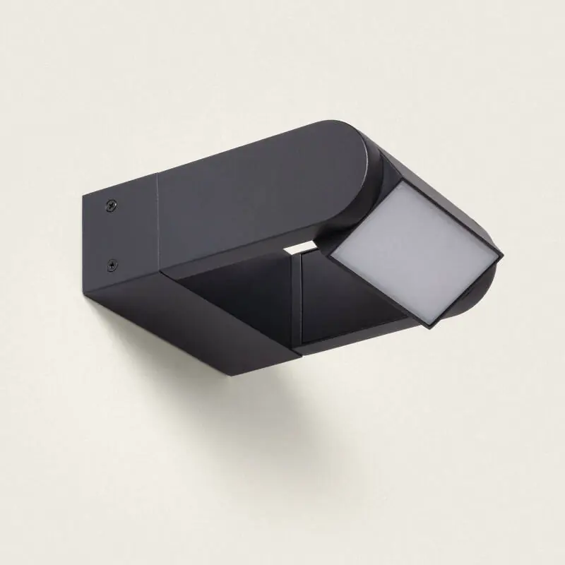 Artesanal Aplique de Pared LED 6W de Aluminio Byum Negro