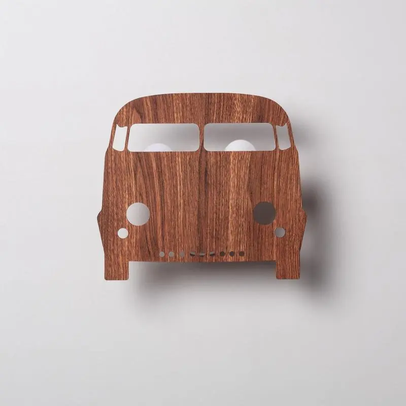 Aplique de Pared de Madera Infantil Bussi Exclusivo