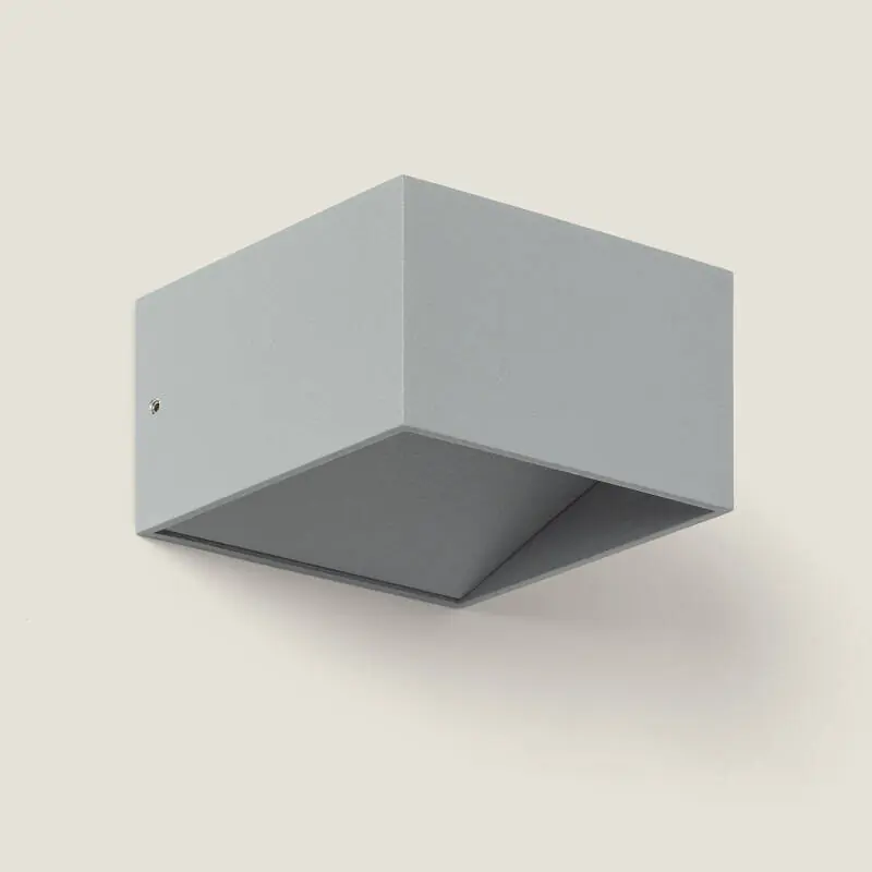 Aplique de Pared LED 6W de Aluminio Iluminación Doble Cara Lico Gris Claro Nuevo Modelo