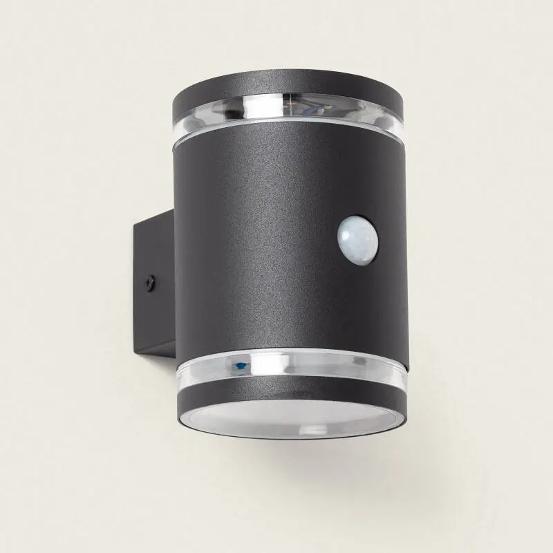 Aplique de Pared Exterior Solar LED Aluminio con Sensor de Movimiento Draco Artesanal