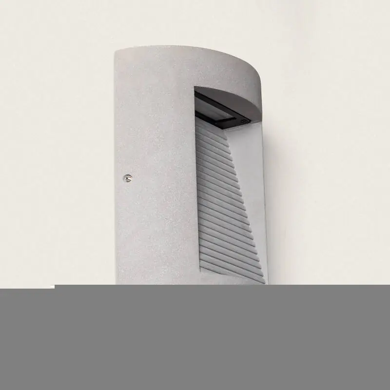 Aplique de Pared Exterior LED Regulable 16W Cemento Zalix Auténtico
