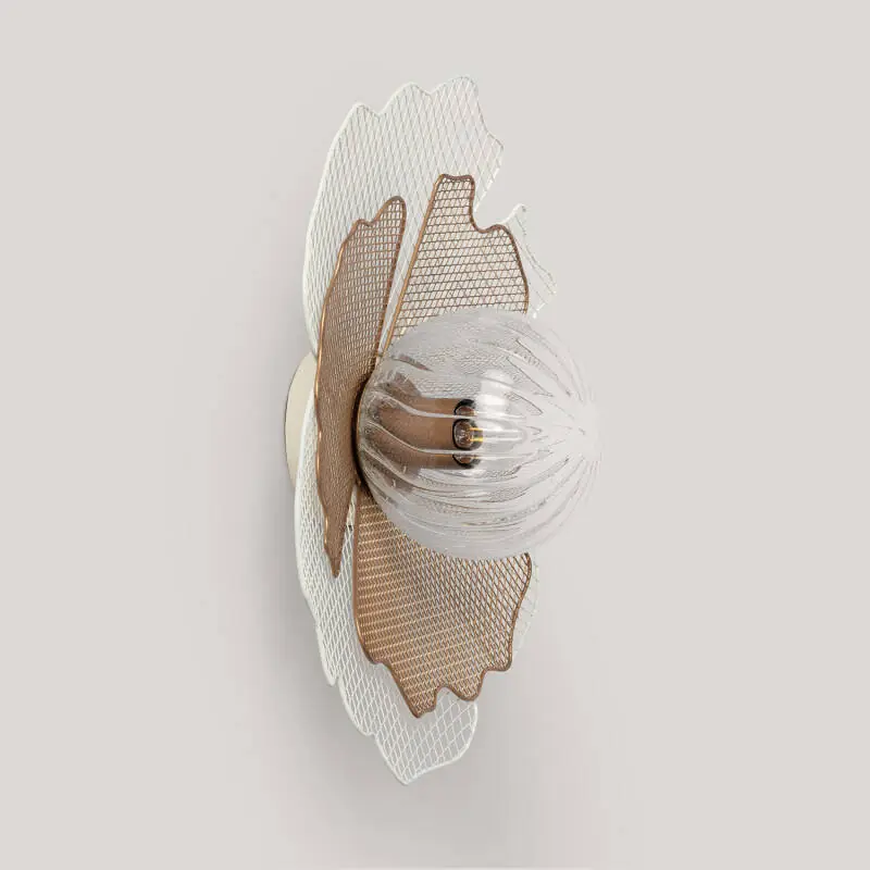Aplique de Pared Metal y Cristal Pianella  ILUZZIA Premium
