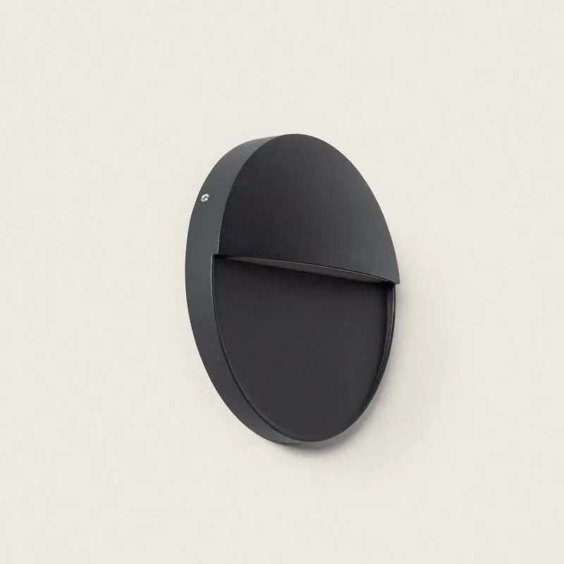 Solo Hoy Aplique de Pared Exterior LED 6.5W CCT Seleccionable Superficie Circular Jade