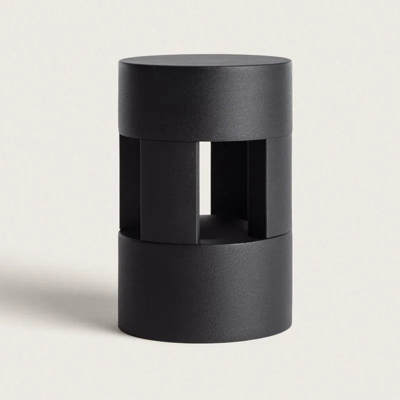 Artesanal Baliza Sobremuro Exterior LED 7W Aluminio 14cm Mokka