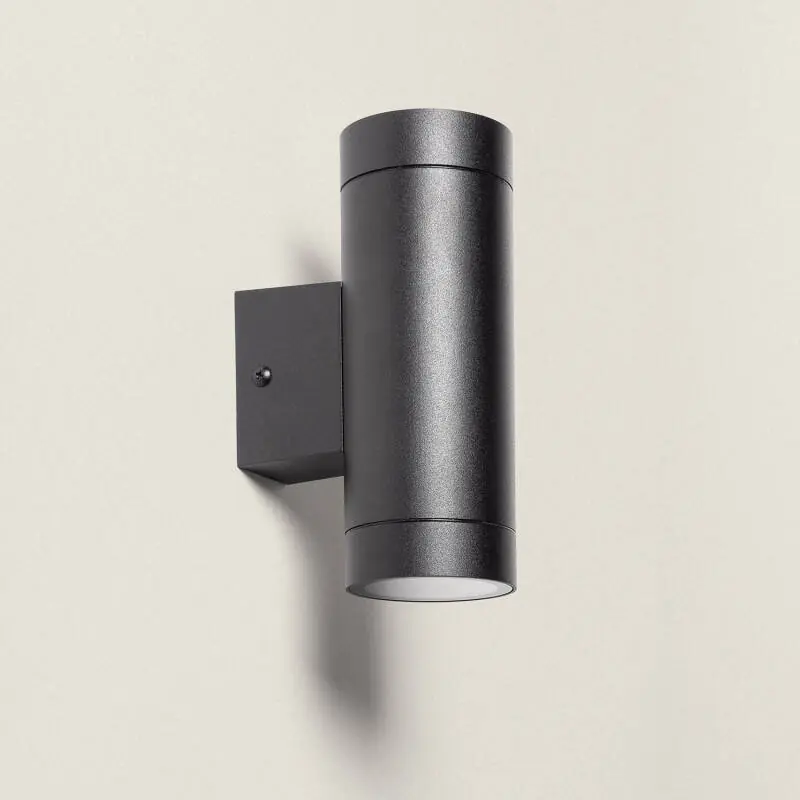 Promoción Exclusiva Aplique de Pared Exterior Aluminio Iluminación Doble Cara Negro Oakham