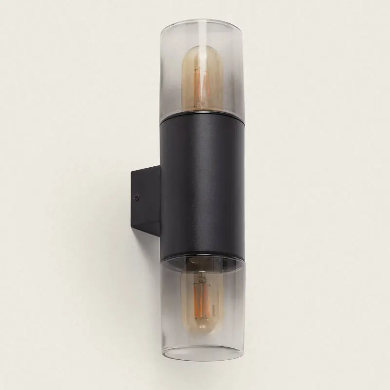 Aplique de Pared Exterior Acero Inoxidable Emley Duo Lujoso