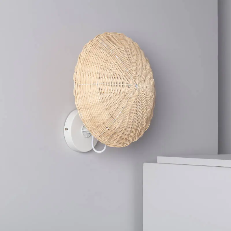 Promoción Exclusiva Aplique de Pared de Ratán Salmor