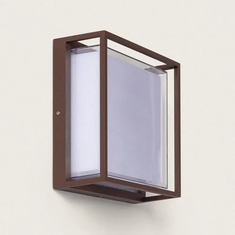 Aplique de Pared Exterior LED 20W Aluminio CCT Seleccionable Doble Difusor Arelien Large Artesanal