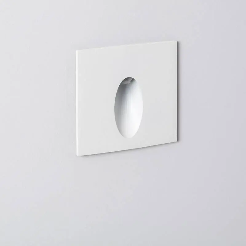 Baliza Exterior LED 3W Empotrable Pared Cuadrado Oval Olite Envío Inmediato