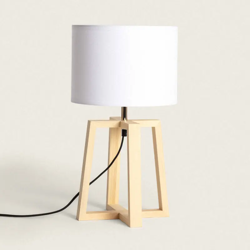 Última Versión Lámpara de Mesa de Madera Korsade
