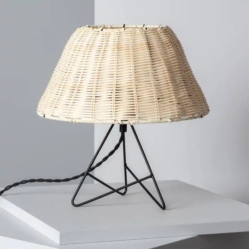 Rebajas Lámpara de Mesa de Ratán Salmor