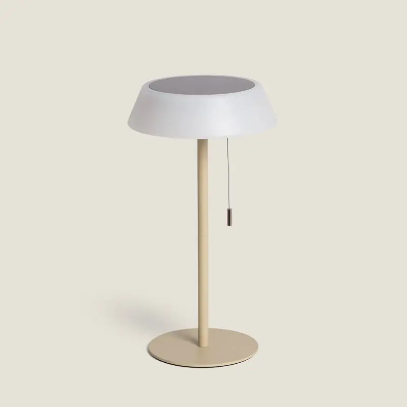 Última Versión Lámpara de Mesa Solar Exterior LED 1.2W Metal Aldana