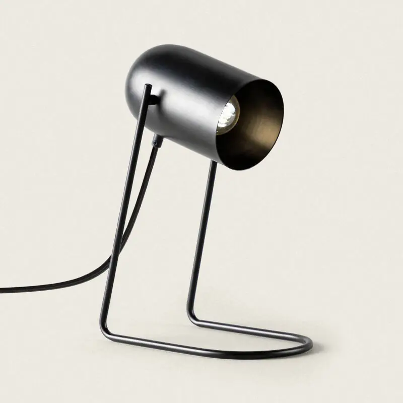 Tendencia Lámpara de Mesa Metal Black Shelley
