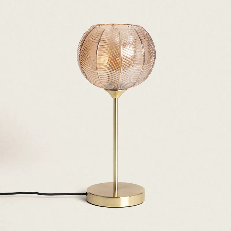 Lámpara de Mesa Metal y Cristal Klimt Moderno