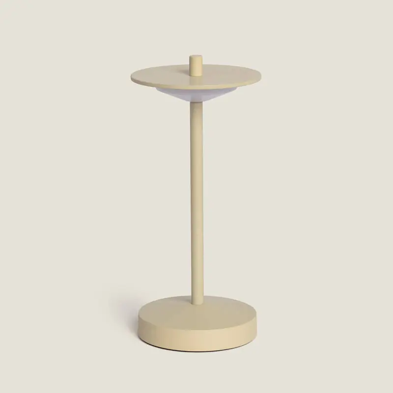 Profesional Lámpara de Mesa LED Portátil para Exterior Metal con Batería Recargable Estepona