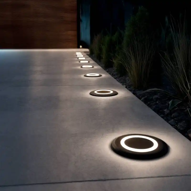 Baliza Exterior LED 2W Empotrable Suelo Circular Welly Solo Hoy