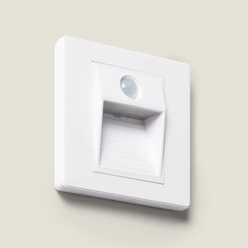 Baliza de Pared LED Empotrable con Sensor PIR Olite para Caja Universal Moderno