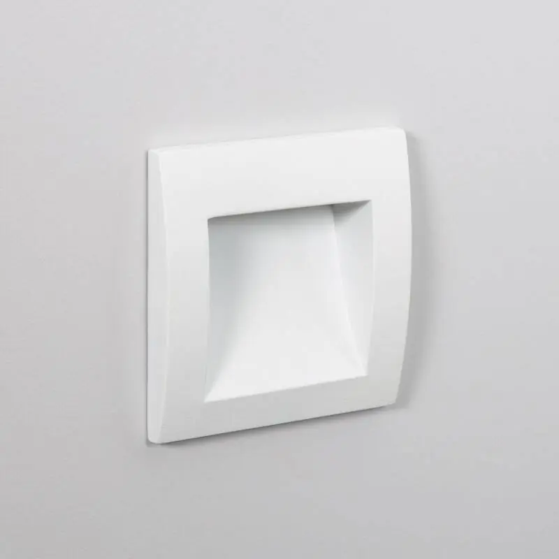 Baliza Exterior LED 4W Empotrable Pared Cuadrado Blanco Leif Marca Reconocida