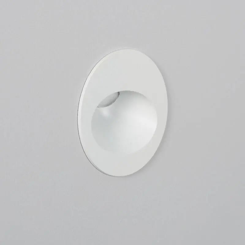 Baliza Exterior LED 3W Empotrable Pared Circular Blanco Coney Venta Final
