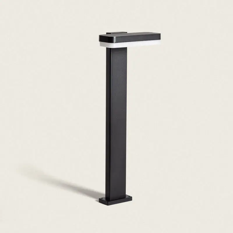 Baliza Exterior LED 50cm 10W Aluminio Mirto Negro Hecho A Mano